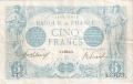 France 1 5 Francs, 24. 8.1916